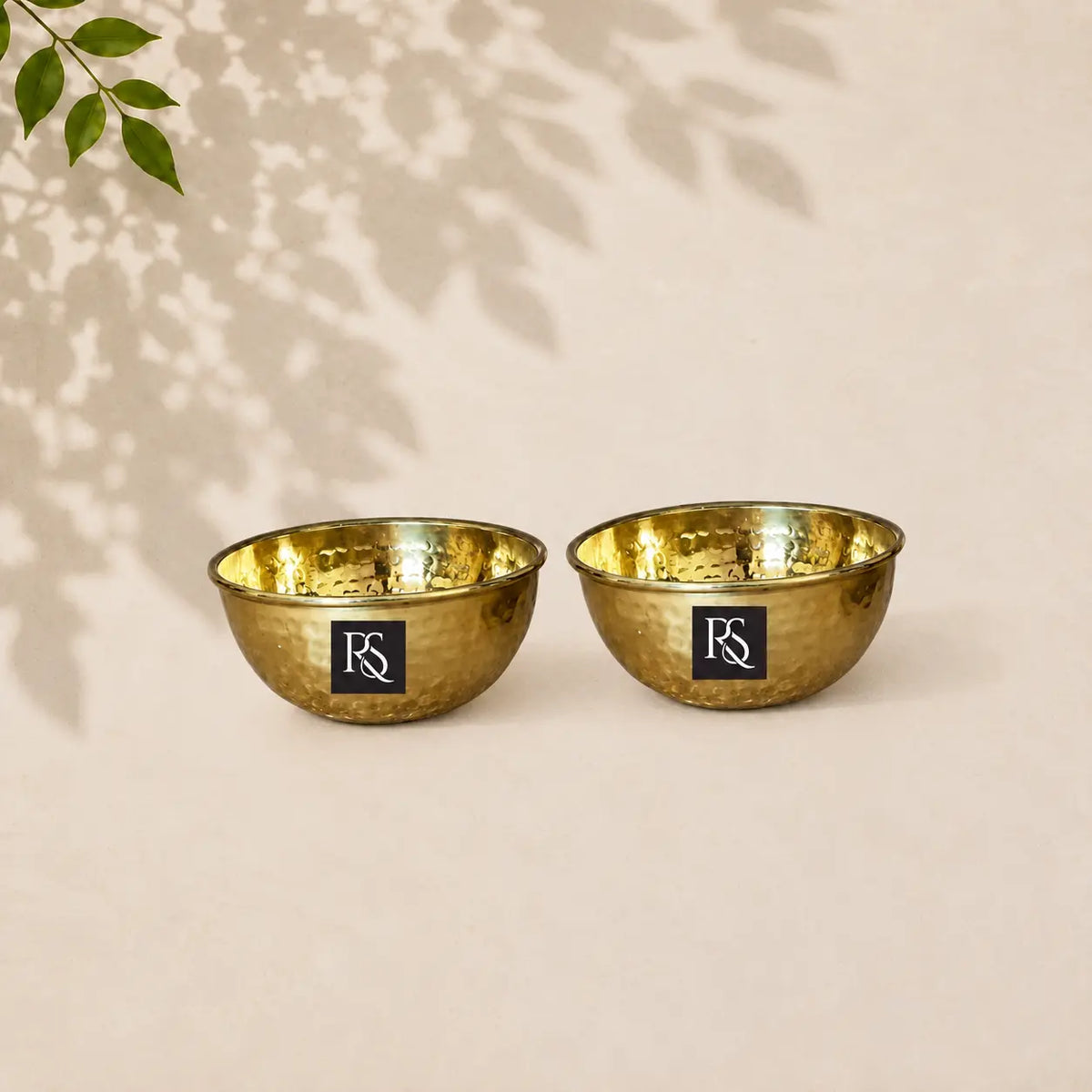 Handcrafted Pure Brass Hammered Round Shaped Bowl -150ml