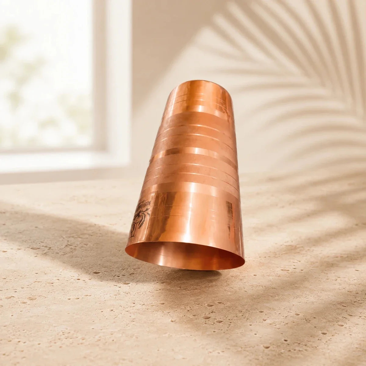 650 ML Pure Copper Water Drinking Glass | Handmade Copper Tumbler for Daily Hydration