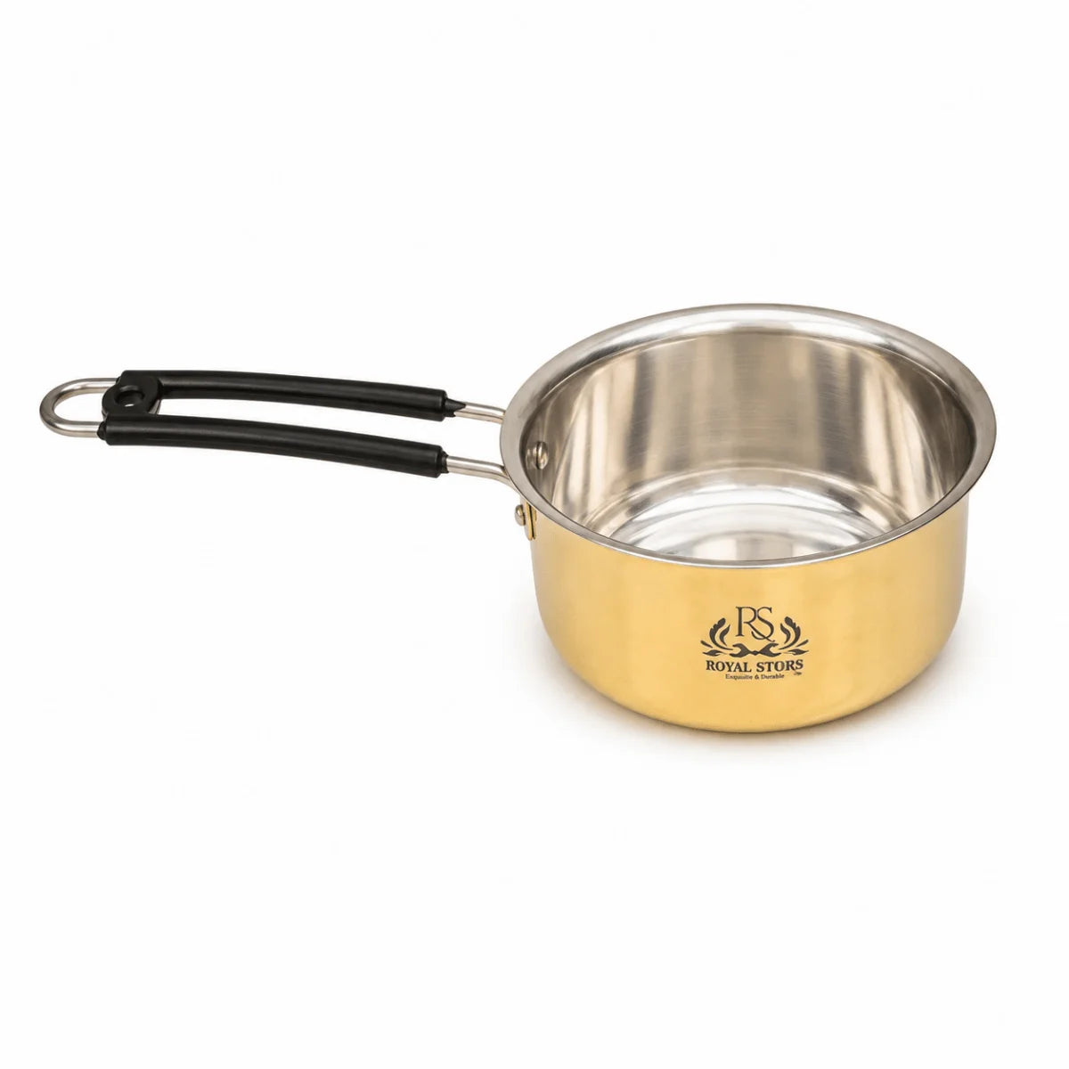 Brass Sauce Pan Tapeli with Tin Coating – Milk & Tea Cooking Pot (Multiple Sizes)