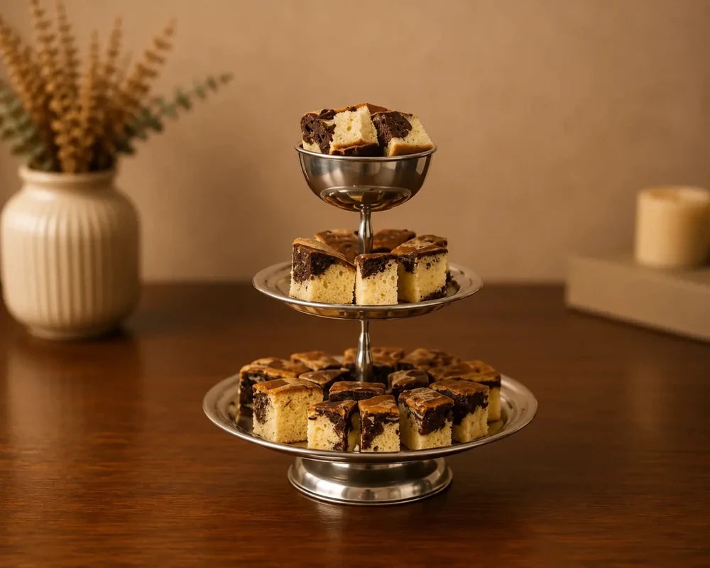 ROYALSTUFFS Easy Trade 3 Tier Snack Serving Stand/Cake Stand (Set of 1)