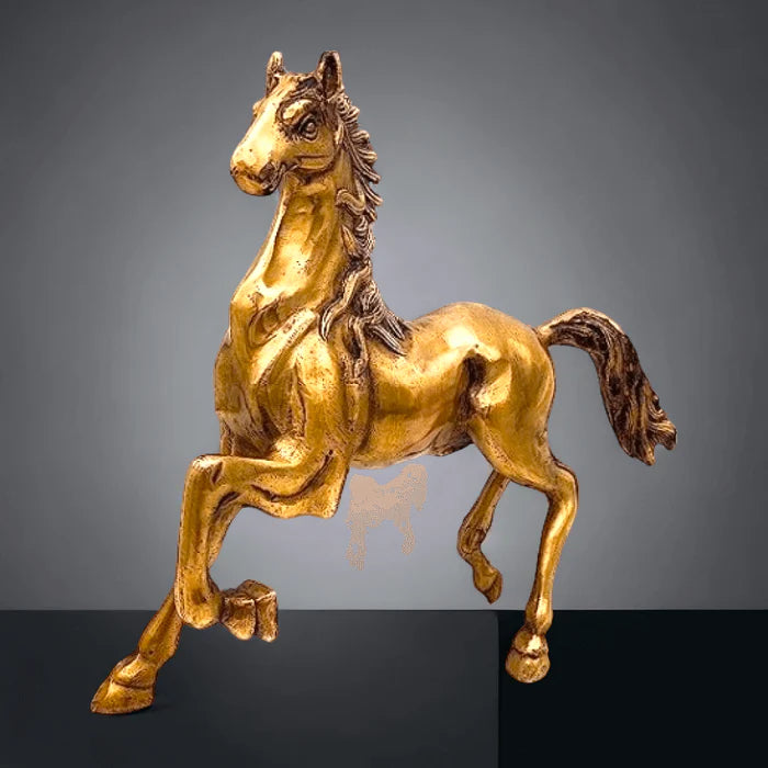 Brass Running Horse Statue 11 Inch – Premium Decorative Showpiece