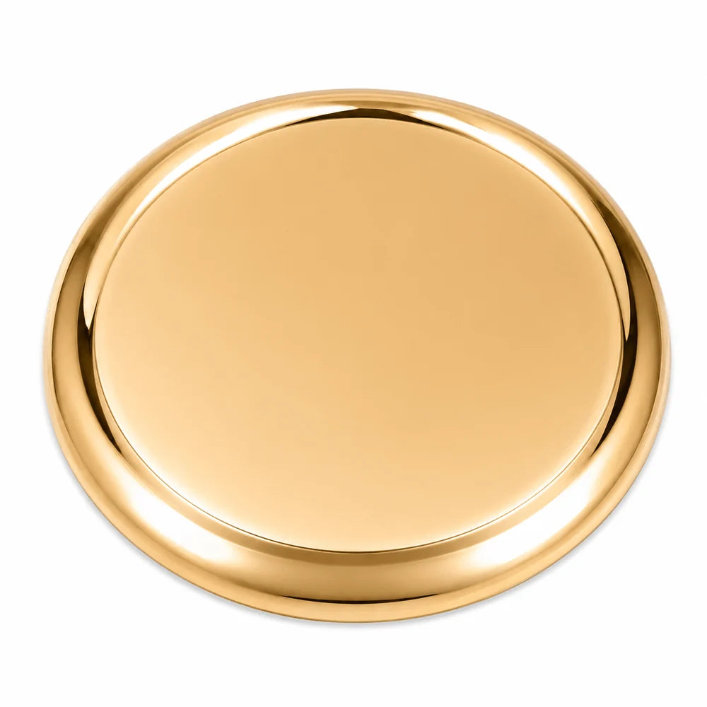 Pure Bronze Kansa Plate 10.5 Inch – Handmade Dining & Serving Plate (80:20 Certified)