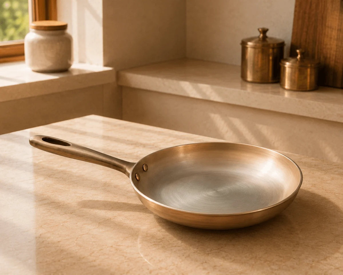 10.5 Inches Pure Bronze Fry Pan