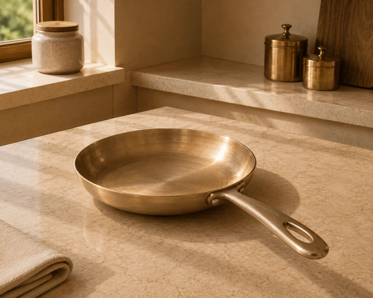 10.5 Inches Pure Bronze Fry Pan