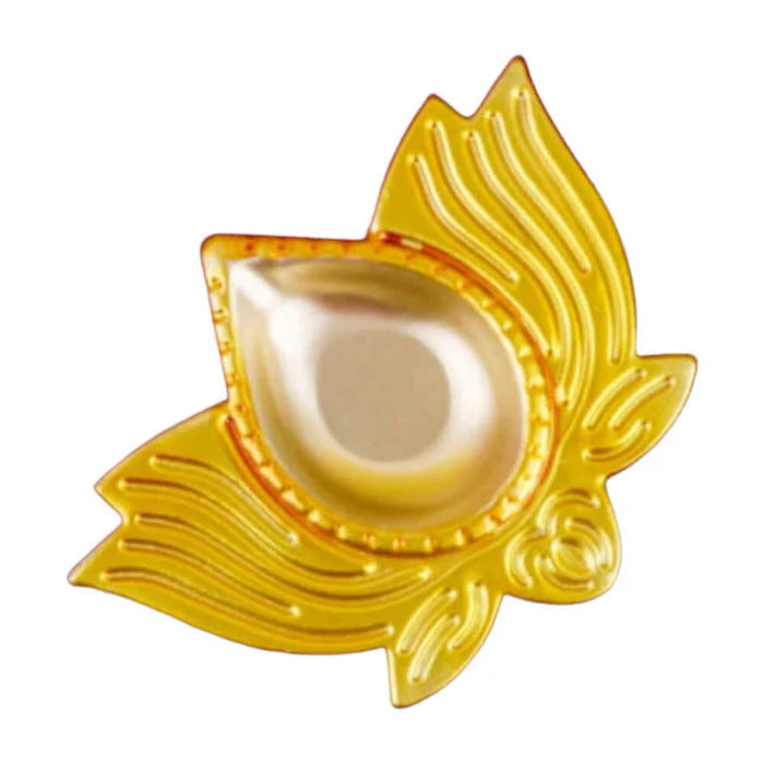 RoyalStuffs Heavy Brass Diya Set of 8 – Festive Flower Petal Oil Lamps for Diwali, Pooja & Home Décor
