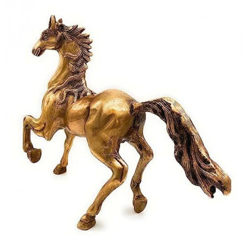 Brass Running Horse Statue 11 Inch – Premium Decorative Showpiece