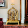 9 Inch Rama Durbar in Brass – Handmade Premium Spiritual Idol Décor
