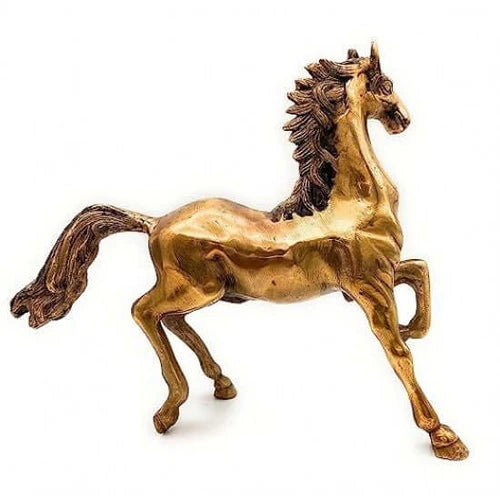 Brass Running Horse Statue 11 Inch – Premium Decorative Showpiece