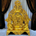 India Rama Durbar Brass Statue – Premium Handcrafted Divine Ram Darbar Idol (23 Inch)