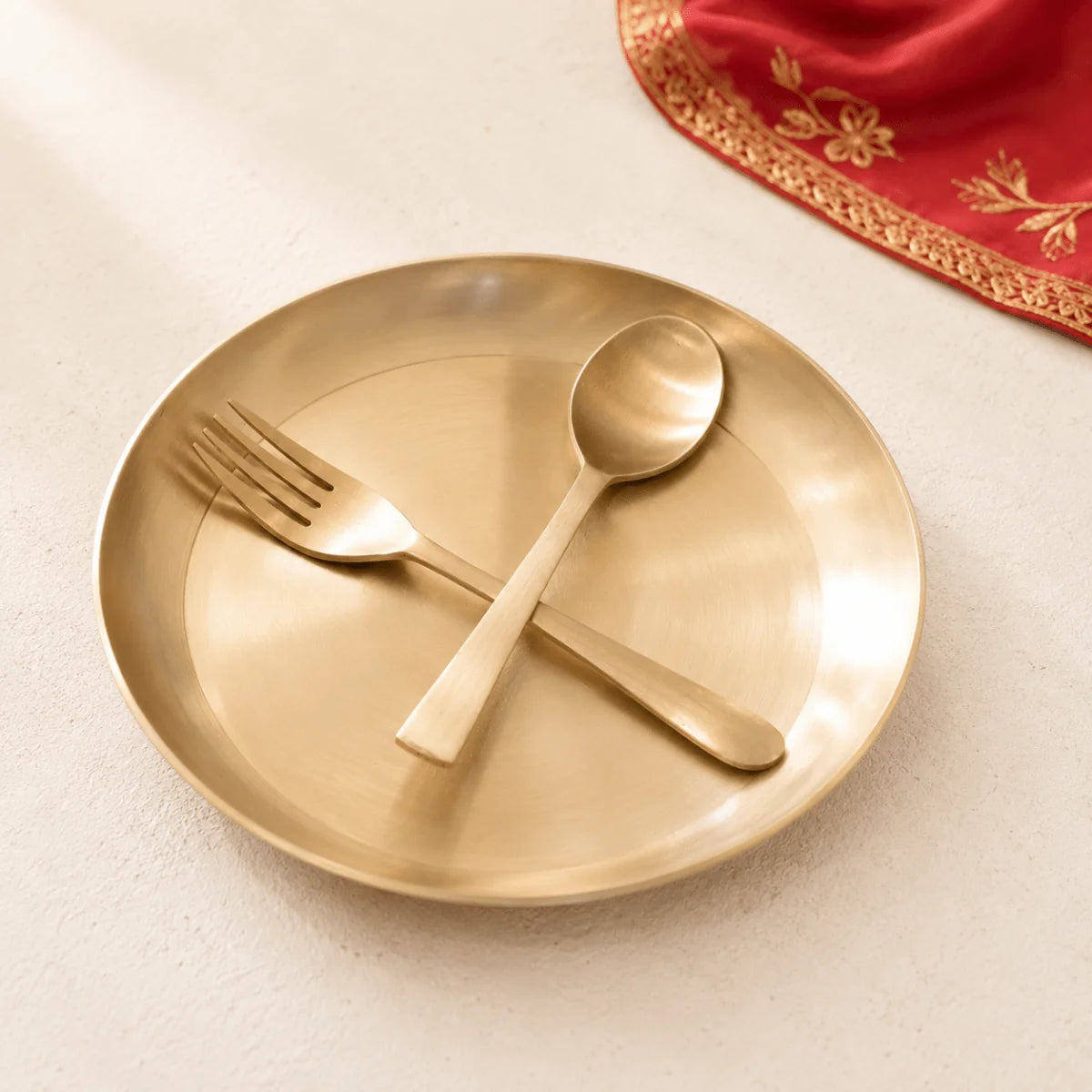 51 Piece Pure Kansa Dinner Set – Premium Bronze Dining Collection (80:20 Certified Bronze)