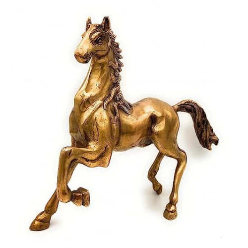 Brass Running Horse Statue 11 Inch – Premium Decorative Showpiece