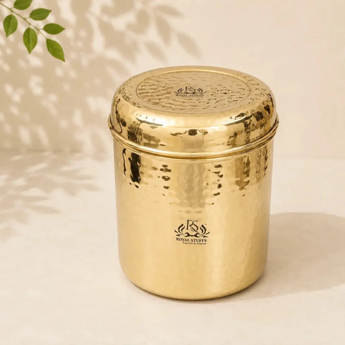 6 Piece Brass Storage Container Set – Premium Brass Kitchen Canisters