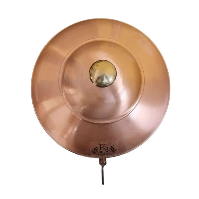RoyalStuffs 100% Pure Copper 5 Litre Matka with Brass Tap Hand Hammered Handcrafted Copper Water Dispenser