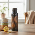 RoyalStuffs 1 Liter Copper Lehar Bottle – Leak-Proof Pure Copper Water Bottle