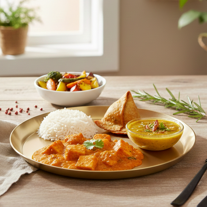 Handcrafted Brass Plate / Thali – Matte Finish