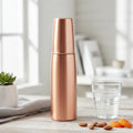 Premium Pure Copper Water Bottle (1L) with Glass Cap – Luxury Ayurvedic Drinkware