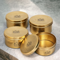 RoyalStuffs Pure Brass Gold Hammered Laddu Box Set – Set of 4 Brass Storage & Snack Containers