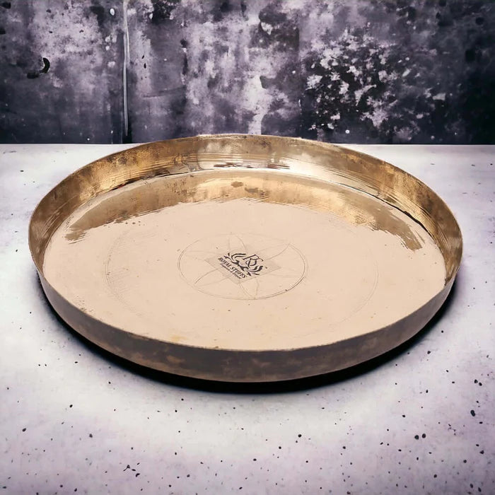 Pure Kansa Bronze Handmade Dinner Plate Thali – 80:20 Certified Bronze Dining Plate