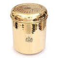 6 Piece Brass Storage Container Set – Premium Brass Kitchen Canisters
