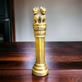 RoyalStuffs Brass Ashoka Pillar Statue – National Emblem of India Decorative Showpiece for Home & Office