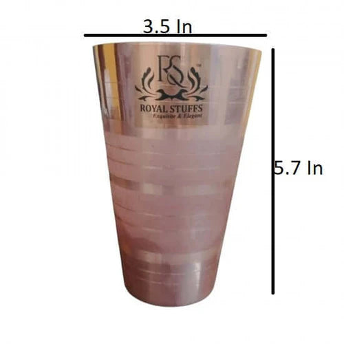 650 ML Pure Copper Water Drinking Glass | Handmade Copper Tumbler for Daily Hydration