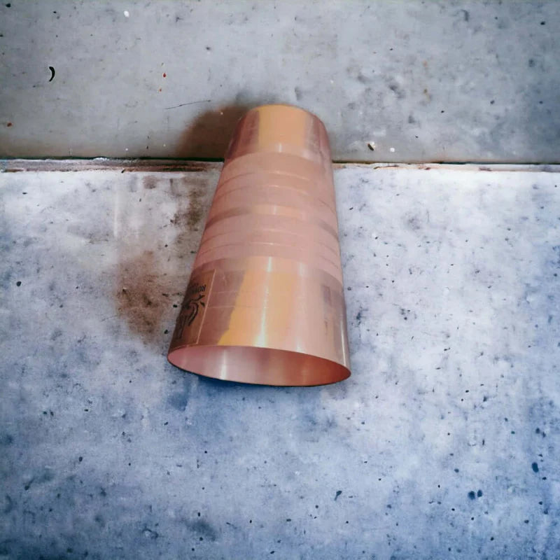 650 ML Pure Copper Water Drinking Glass | Handmade Copper Tumbler for Daily Hydration