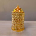 8-Inch Brass Akhand Jyoti Crystal Diya