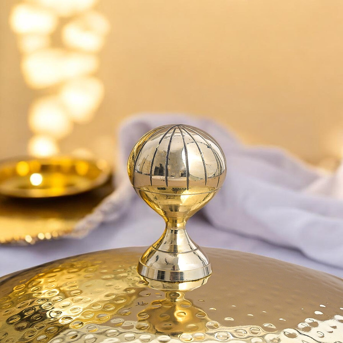 Handmade Brass Patili with Kalai (Tin) Coating Inside – Available in 1.7L, 2.7L, 3.4L & 4.9L