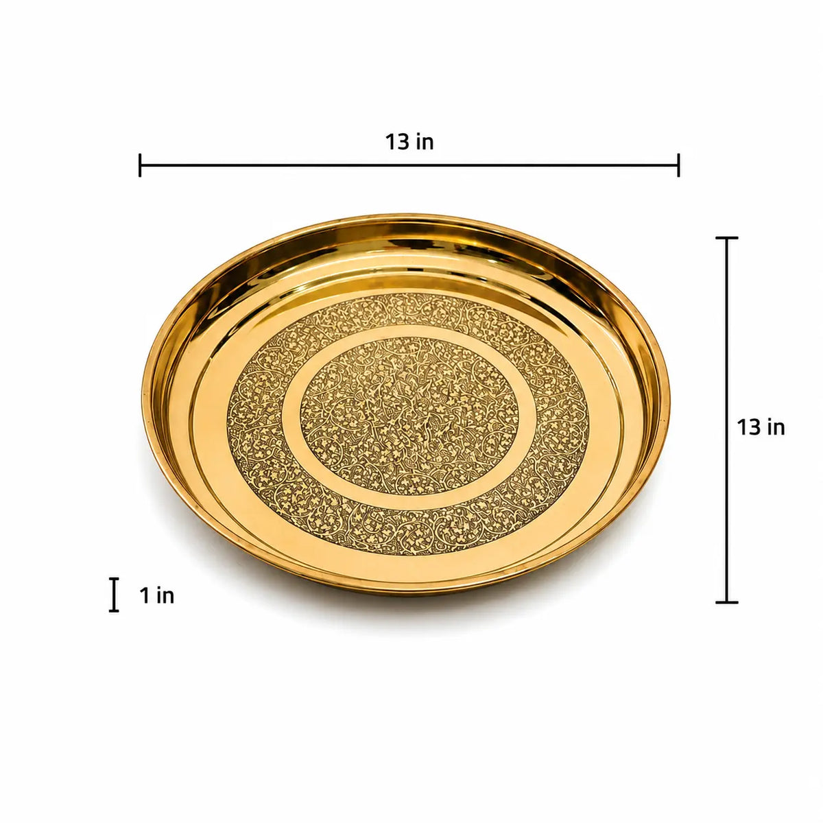 Royalstuffs Pure Brass Etching Plate - 13 Inch