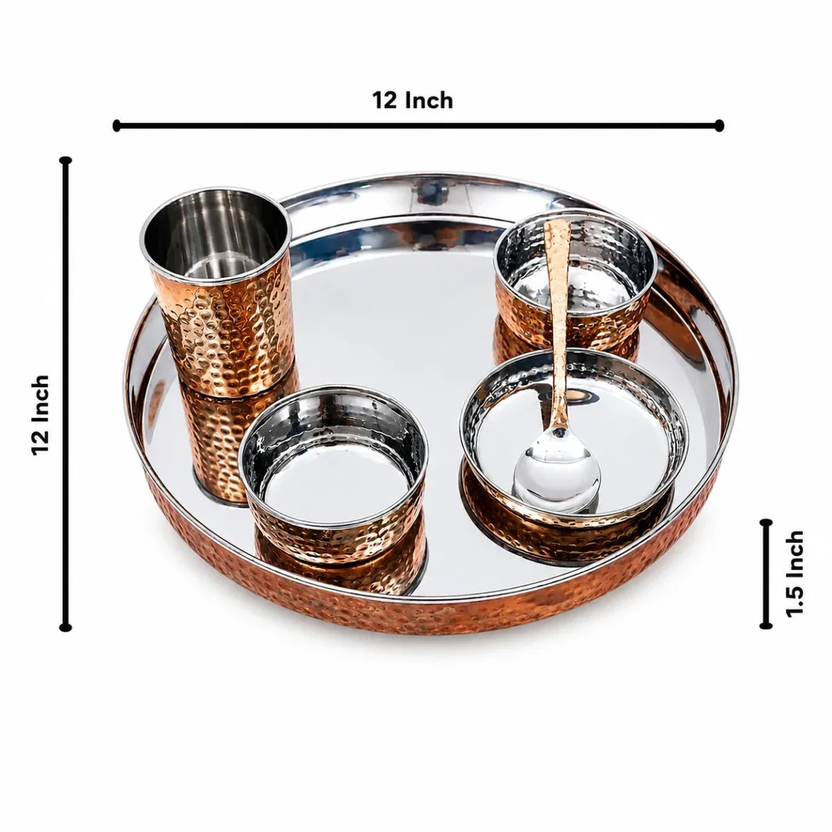 Copper Plated Stainless Steel Dinner Set
