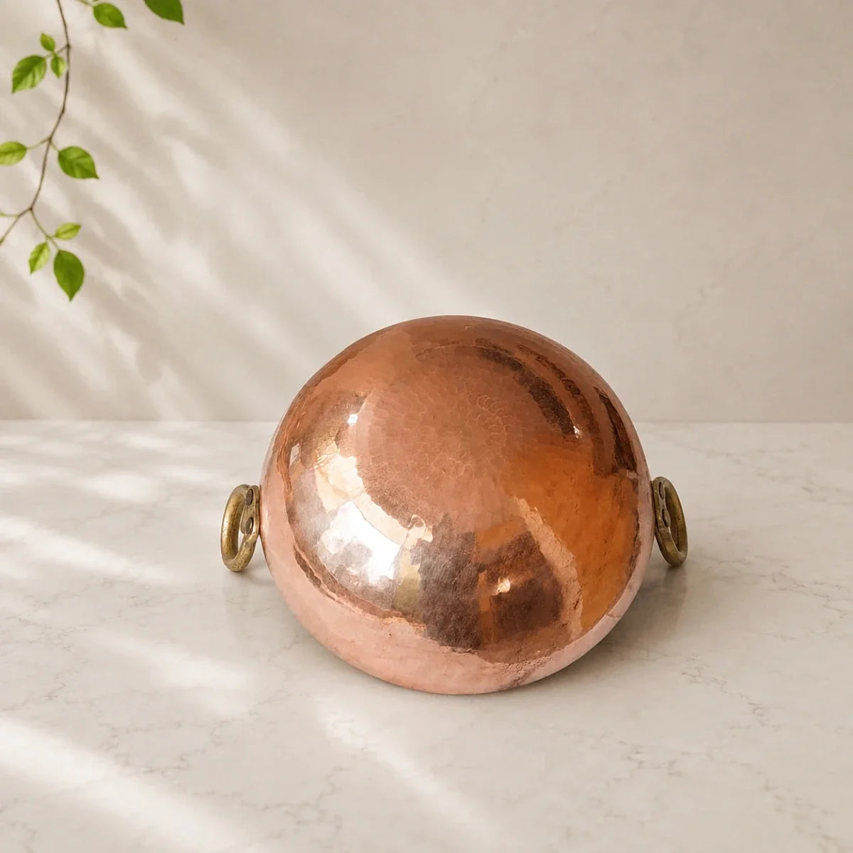 Hammered Copper Kadai with Tin Lining – Multi Purpose Cooking Kadhai (3 Litre)