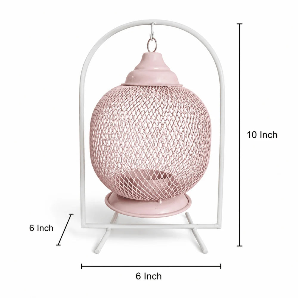 Hanging Tea Light Holder - Metal Lantern