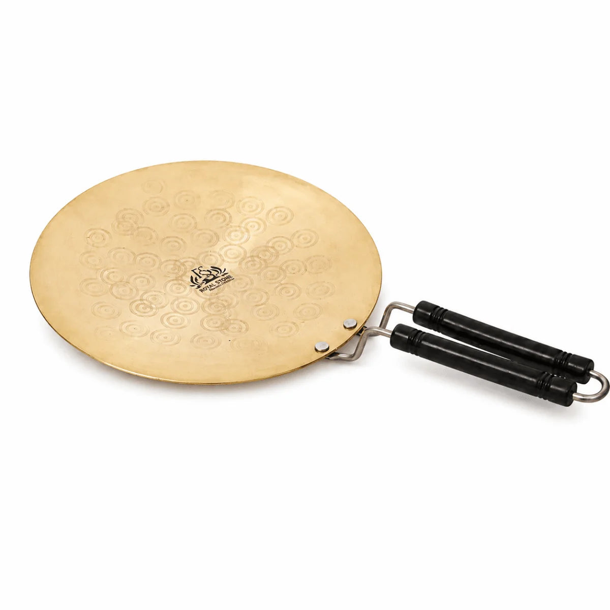 Heavy Brass Tawa for Roti, Chapati & Naan – Double Handle Flat Griddle
