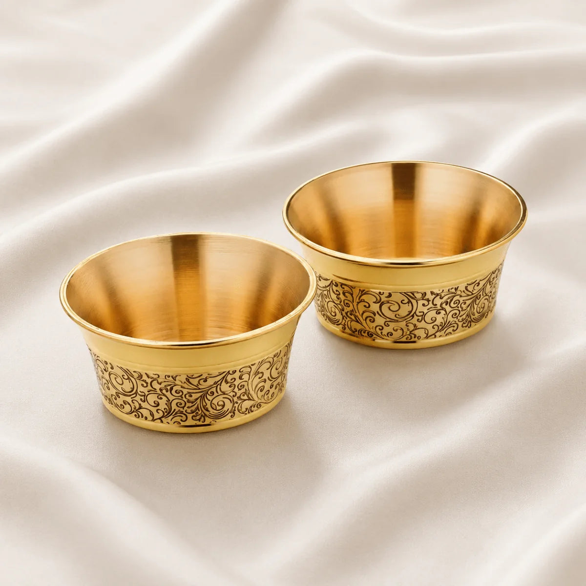 Heritage Pure Brass Dinner Set with Thali – 6 Pcs