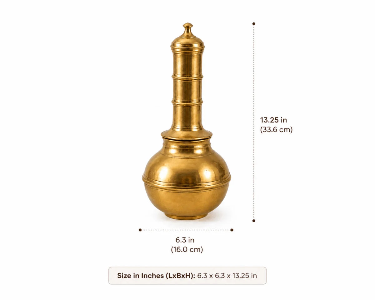 Premium Bronze Puttu Kudam - Preseasoned Puttu Maker with Steamer Plate