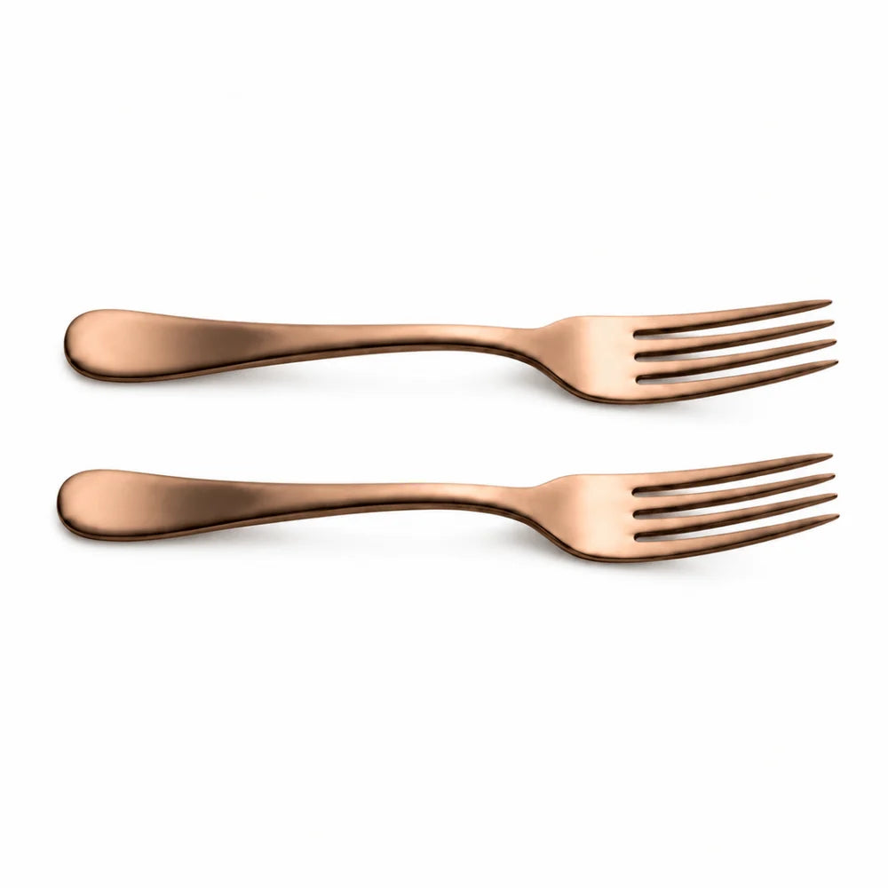 RoyalStuffs Handmade Pure Kansa Fork – 5.8 Inch Traditional Bronze Dining Fork